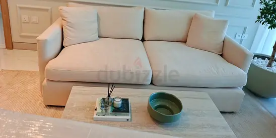 Like new condition crate&barrel three seater sofa