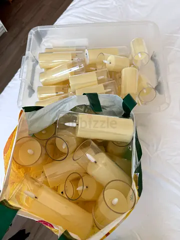 Artificial candles with batteries