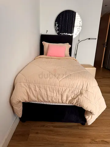 Single bed frame with headboard and mattress - new condition.