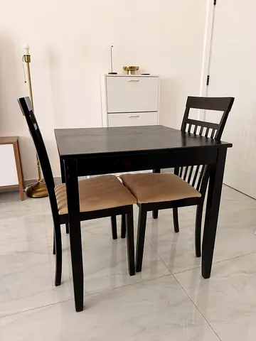 Dining table with 2 chairs