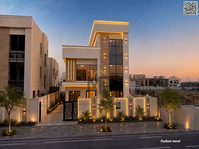 Villa for sale | ajman| al helio2 area | 5 master rooms, majlis, hall, maid room, roof| freehold | 0 registration fees | negotiable price.