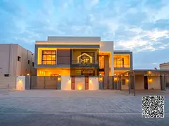 Brand New Ultra-Luxury 7-Bedroom Master Villa with Elevator, Garden & Waterfall for Sale in Al Mowai
