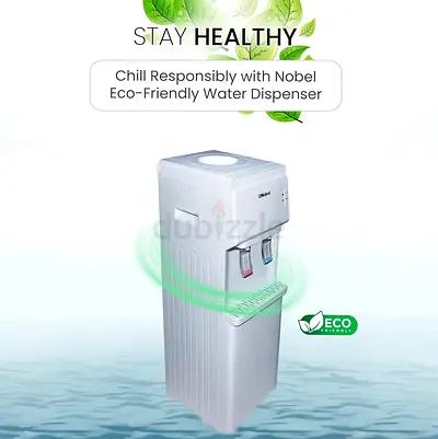 Nobel Water Dispenser, Hot & Cold, 2 Taps, Compressor Cooling, 5L/H Heating, 2L/H Cooling, Silicon