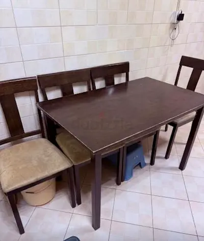 Dining table with four chairs