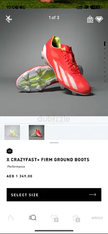 Adidas X CRAZYFAST+ FIRM GROUND BOOTS