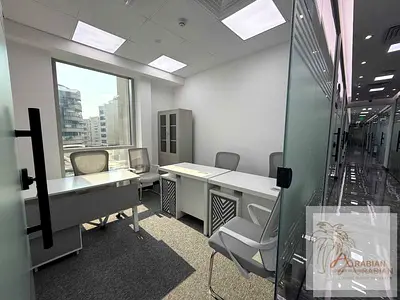 Furnished and Serviced Office Near Sharaf DG Metro | Window View | Ready to Move | 3–4 Persons