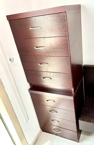 Nightstand Drawer Units - 2 Nos. with 4 drawers in each for AED. 450 for both