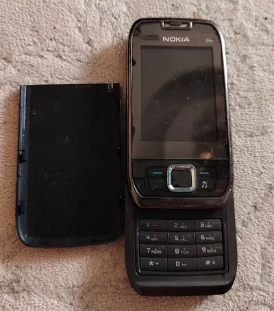 Nokia E65 Slide Phone - Used, Battery Cover Included