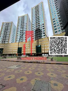 One Bedroom Apartment For Rent in Ajman Pearl Tower's with one Covered Parking , 29,000/- AED with 4