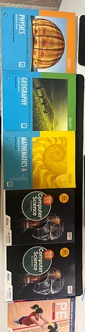 Oxford AQAIGCSE Computer Science (Double) + Maths A + Physics + Geography IGCSE Textbooks - Set