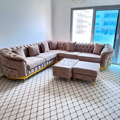Modern L Shape Sofa Offering Spacious Family Seating