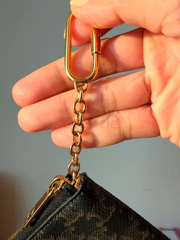 Celine Small designer-style keychain wallet with chain strap (pre-owned)