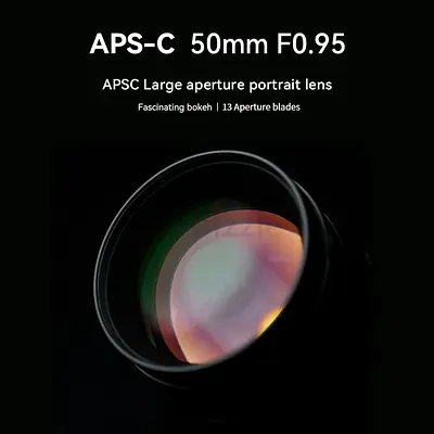 New 7artisans 50mm F0.95 APS-C Manual Focus Large Aperture Prime Camera Lens for Sony E Mount