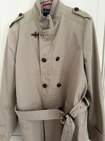 Fay Made in Italy Belted Trench Coat – Size L