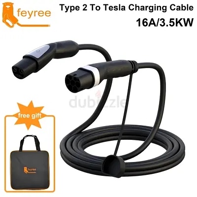 Type 2 to Tesla EV Charging Cable 16A / 3.5kW - 1-Phase, Portable