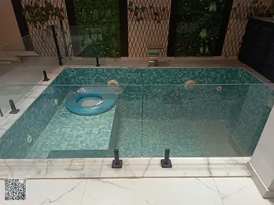 Luxury villa for annual rent in Al Yasmin - Ajman. A luxurious 3-story villa with a distinctive design, suitable for families seeking privacy and luxu