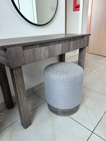 Makeup table and chair