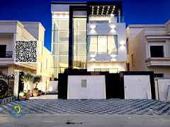 Modern 6BR villa with a roof in Al Helio 2, Ajman. Registration fees . Freehold . Bank financing.