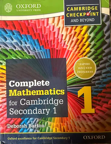 Mathematics for Cambridge secondary 1