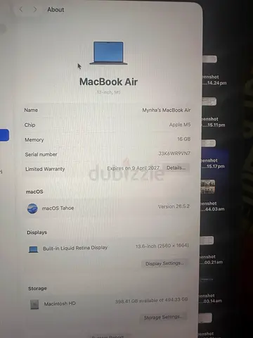 Apple MacBook Air m5 2026 16 gb ram 512gb ssd