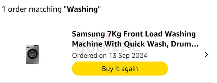 Samsung 7kg Front Load Washing Machine (Used, Good Condition) Uptown Al Zahia