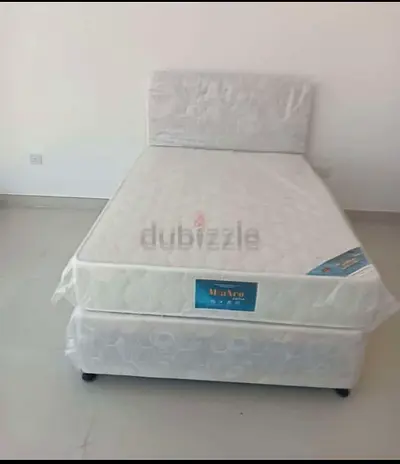BRAND NEW DOUBLE SIZE AMERICAN BASE BED WITH MATTRESS SPRING 120*190 CM