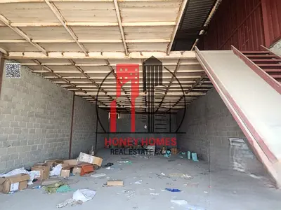 Very good price with mezzanine floor warehouse available for rent in Ajman Industrial area