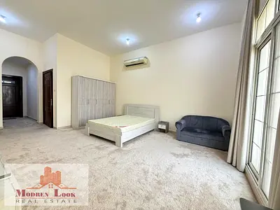 M/3400 European Community Luxurious Finishing Studio Furnshid Separate Kitchen Khalifa city a