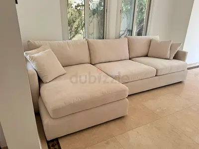 Excellent condition Crate&barrel Lounge deep L shape sofa