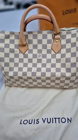 Louis Vuitton Speedy 30 Damier Azur handbag MI code not guaranteed