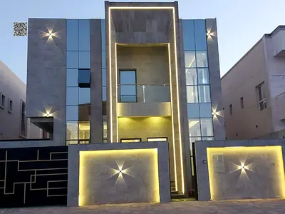 A villa for rent in the Al Yasmin area, featuring a strategic location opposite Sharjah and Al Rahm
