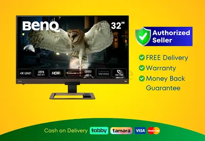 BenQ 32 inch Bezel-Less HDR 400 IPS Entertainment Monitor, | Brand New | Warranty | FREE Delivery