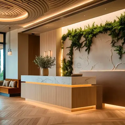 Luxury hotel reception