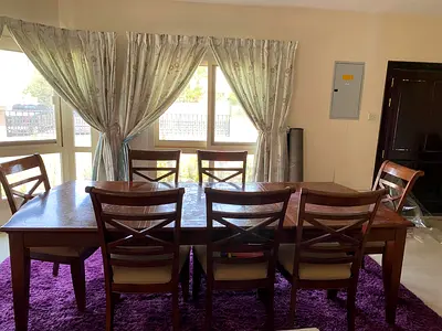 Free dining table with 7 chairs