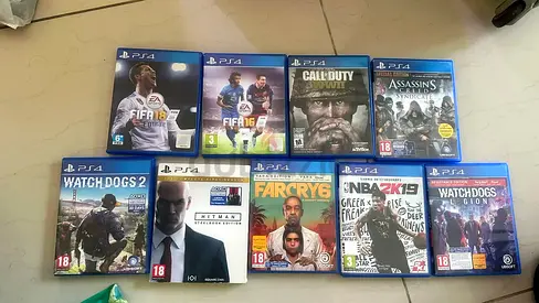 Bundle of 9 PS4 Games — FIFA, Call of Duty, Assassin's Creed, Far Cry & more