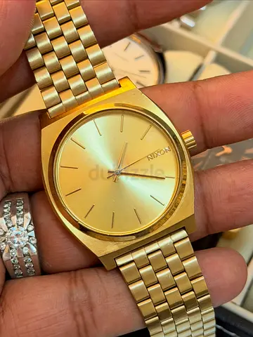 2000s–Present Nixon Time Teller | Full Gold | Minimal Dial For Man