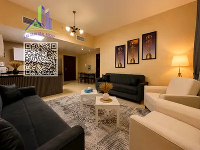 1bhk *furnished * Monthly rent * City Tower - Upper floor * Private parking - Directly on Sheikh Khalifa Street