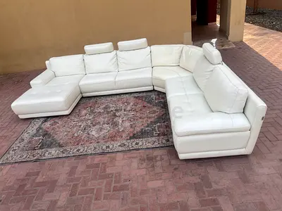 Marina home U Shape Original Leather Sofa