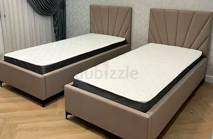 Elegant beautiful 90*200 single size beige colour 2 Beds