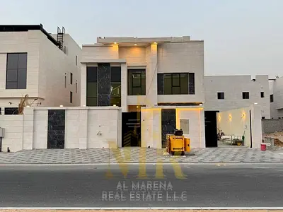 🇦🇪 فيلا فاخرة للبيع في العالية – عجمان | 8 غرف ماستر + مسبح خاص | طابقين وروف