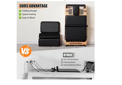 COOLBABY Foldable Pilates Reformer / Core Bed – Home Pilates Machine