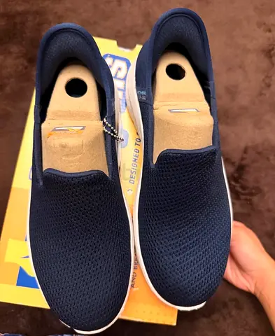 Sketchers navy blue slip-on casual shoes - US 6.5 . New