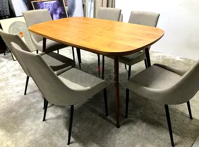 SIX CHAIR DINNING TABLE