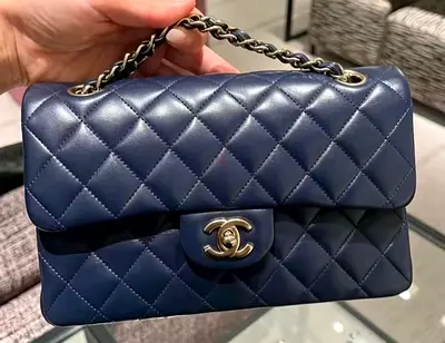 Chanel Small Double Flap Lambskin in GHW Microchipped