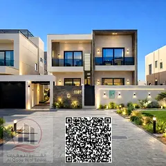 Spacious villa for annual rent in Al Zahia, 5 master bedrooms, central air conditioning