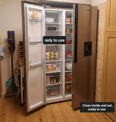Nikura Side-by-Side Refrigerator with Water Dispenser