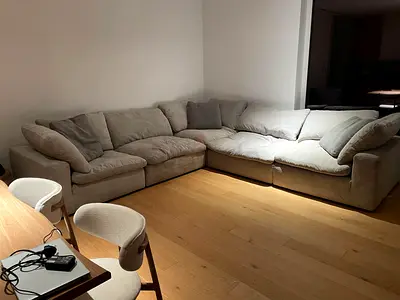 Pan Emirates feather filled Sofa