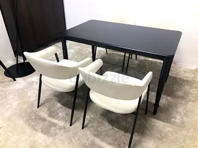 Modern dining table with 4 chairs