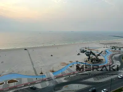 The most amazing 2-bedroom apartment with a fully open sea view overlooking the Ajman Corniche, loc