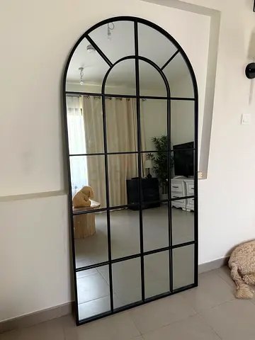 HOMEKODE ASTRID XL WINDOW ARCHED MIRROR (200x100cm)